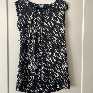 H&M Blue and White silk dress